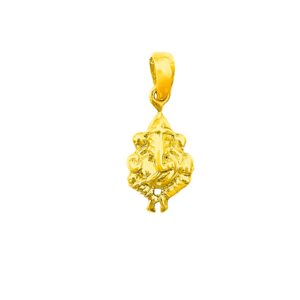 Home gold plated sterling silver ganapati pendant
