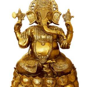 Home brass lord ganapati/ganesha statue 35 kg 25 inches