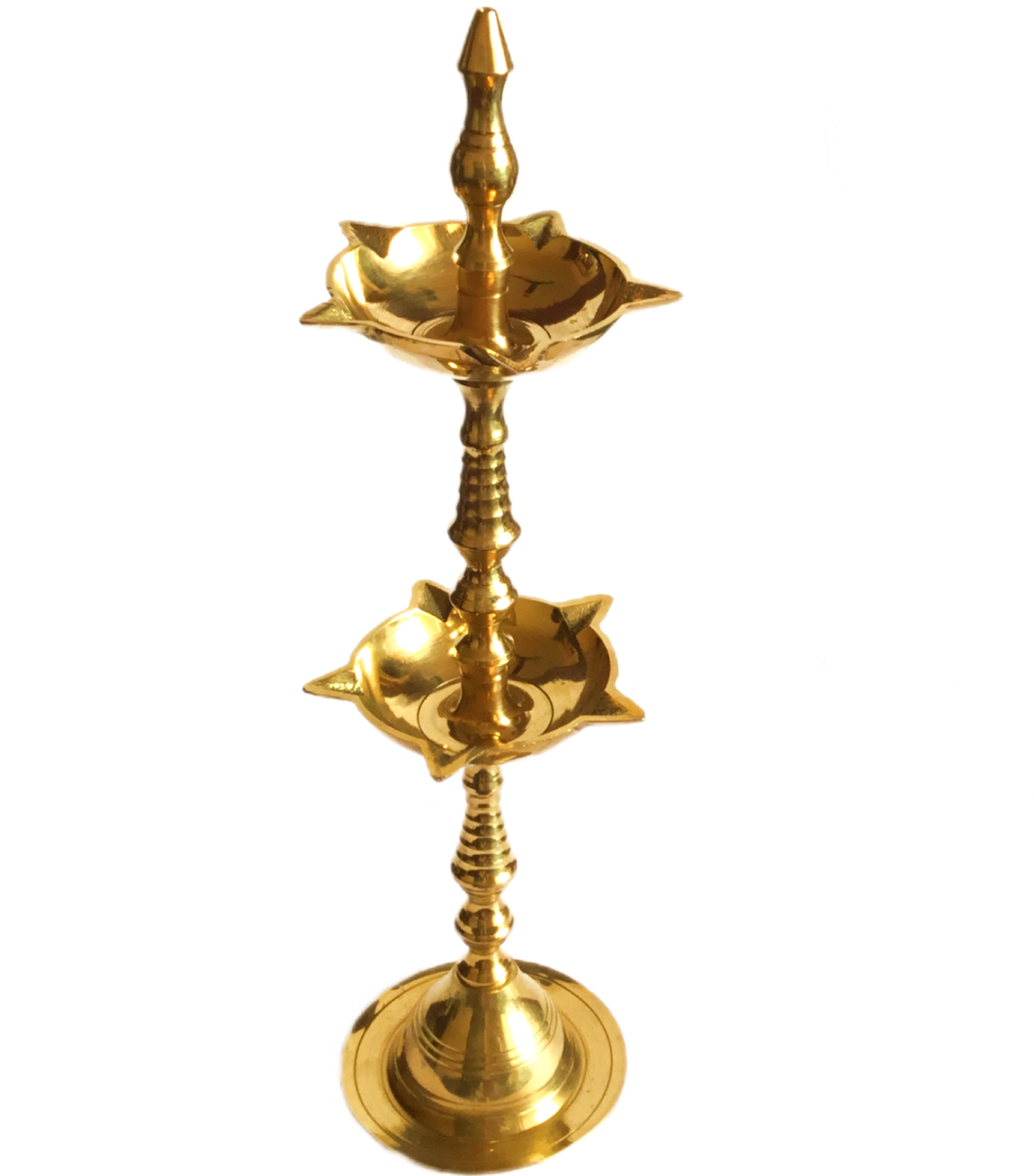 brass kerala diya 2 tier brass kerala diya 2 tier