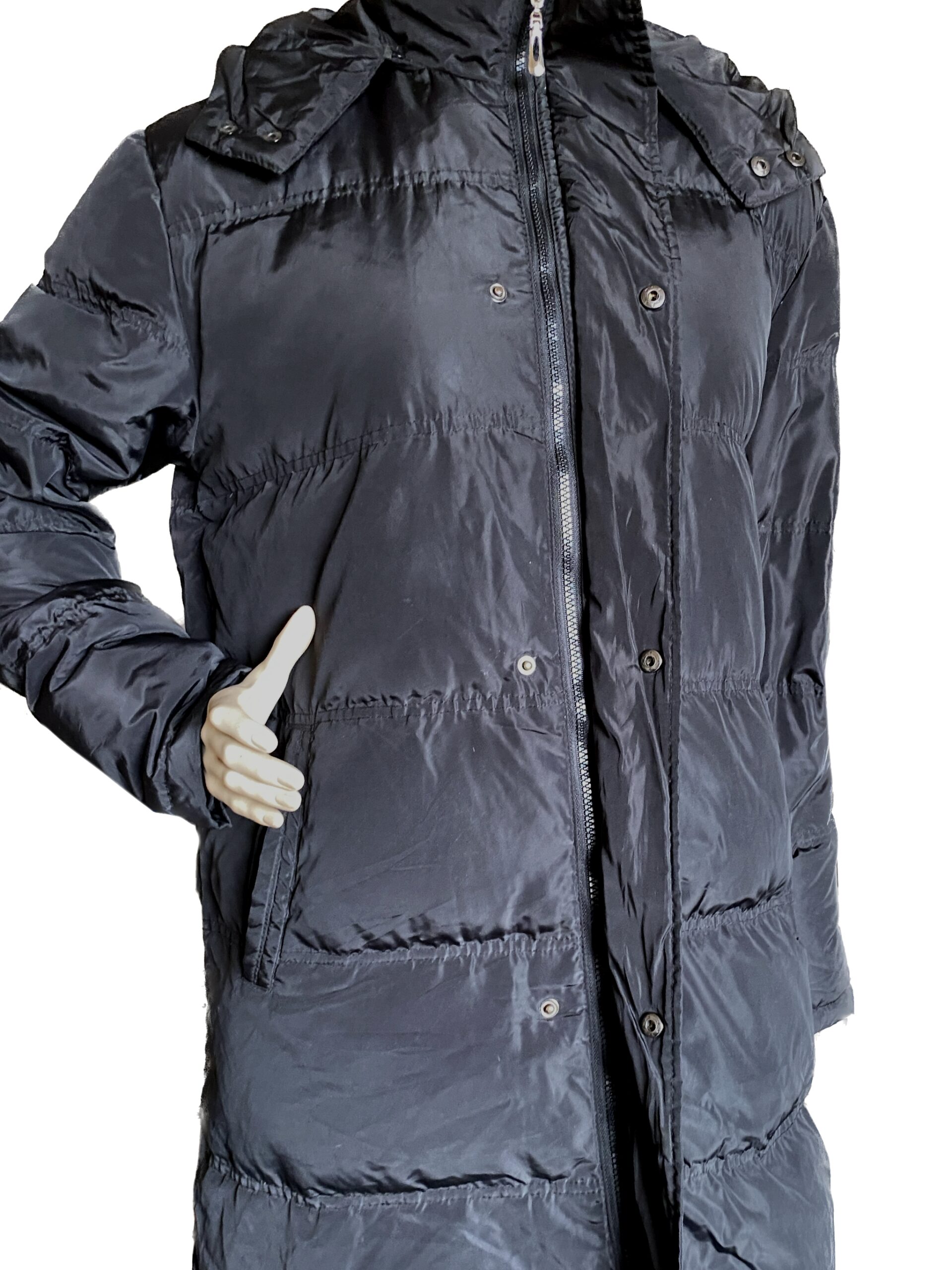 long duck down black parka jacket long duck down black parka jacket