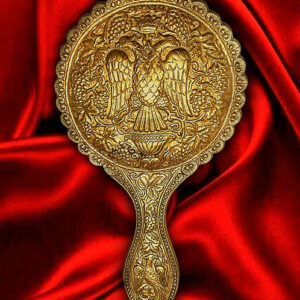 antique two headed eagle mirror