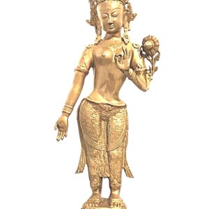 brass goddess tara statue 31 in